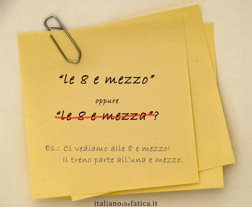 Mezza o mezzo?